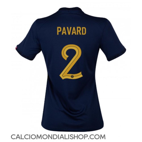 Maglie da calcio Francia Benjamin Pavard #2 Prima Maglia Femminile Mondiali 2022 Manica Corta